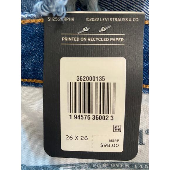 NWT LEVI'S JEANS BLUE - Picture 10 of 14